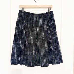 Black & White Evan-Picone A-Line Pleated Skirt Size 6